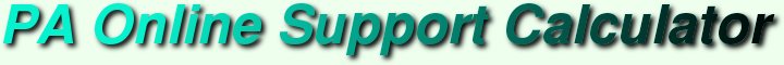 PA Online Support Calculator